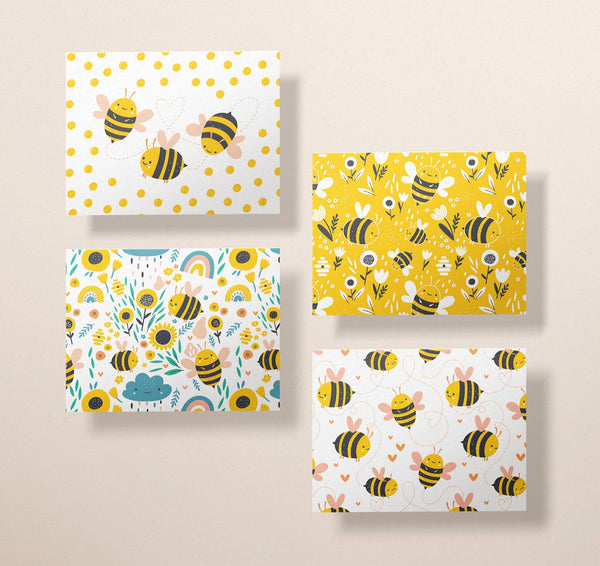 Twigs Paper - Bumble Bee Greeting Card Set