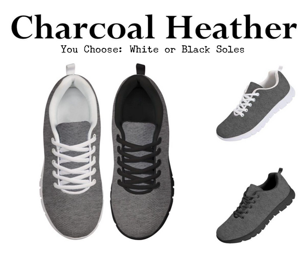 Charcoal Heather Kitty Kicks™️ CLASSIC WALKING SHOES **REQUEST A PREORDER INVOICE** ($5 deposit will be applied to your full invoice)