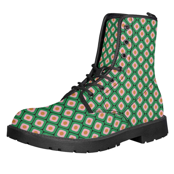Green Mod Dark Kitty Kicks™️ COMBAT BOOTS **REQUEST A PREORDER INVOICE** ($5 deposit will be applied to your full invoice)