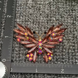 Mio Queena - Sparkling Rhinestone Butterfly Brooch