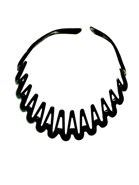 Love and Repeat Shark Tooth Headband - MATTE BLACK