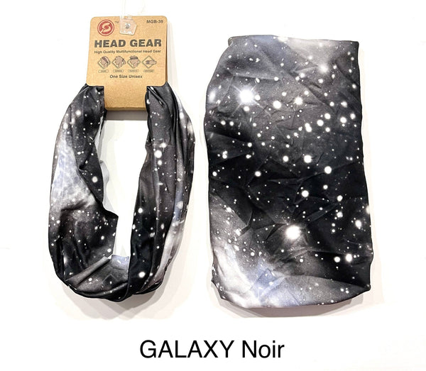 SP Fabric Multifunctional Head Gear Headband - GALAXY NOIR