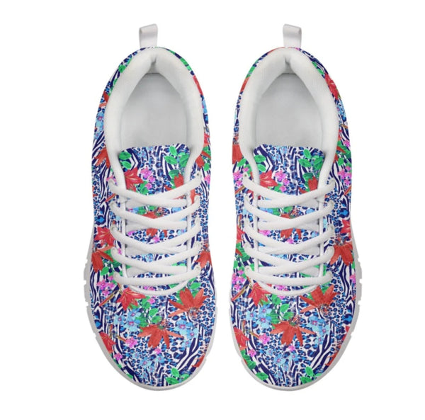 Animal Floral Kitty Kicks™️ CLASSIC WALKING SHOES **REQUEST A PREORDER INVOICE** ($5 deposit will be applied to your full invoice)
