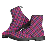 Pink Plaid Kitty Kicks™️ COMBAT BOOTS **REQUEST A PREORDER INVOICE** ($5 deposit will be applied to your full invoice)