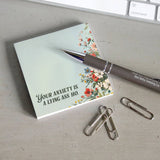 Bad Betty Greeting Co. - Sticky Note Pad: “Your Anxiety Is a Lying Ass Ho” Flowers NSFW