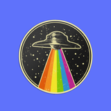 BoyPilot Goods - Rainbow UFO Sticker