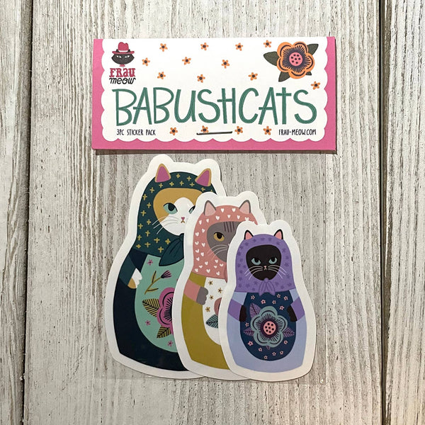 Frau Meow - Babushcats Sticker Pack
