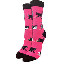 Imagery Socks - Pink Cats Adult Socks
