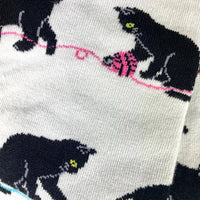 Imagery Socks - Playful Black Cat Adult Socks