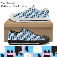 Box Kitties Kitty Kicks™️ CANVAS LOW TOP SHOES **REQUEST A PREORDER INVOICE** ($5 deposit will be applied to your full invoice)