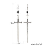 Mio Queena - Silver Sword Earrings