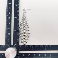 Mio Queena - Silver Ball Bone Post Earrings