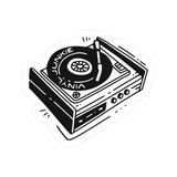 Juju and Moxie - Vinyl Junkie Record Player Vinyl Sticker