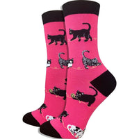 Imagery Socks - Pink Cats Adult Socks