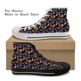 Pretty Beetles CANVAS HIGH TOP SHOES **REQUEST A PREORDER INVOICE**