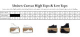 Size chart conversion. This information can also be found on the order menu options.