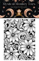 Mystical Monkey Toes - Beautiful Flower Coloring Sheets With Stackable Crayon