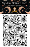 Mystical Monkey Toes - Beautiful Flower Coloring Sheets With Stackable Crayon