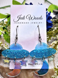 Jedi Woods - Iridescent Space Ship Earrings