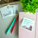 A Brighter Year - Color Your Own Post-its Bundle: Space, Coffee, and Plants