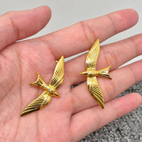 Mio Queena - 18K Gold-Plated Flying Bird Stud Earrings