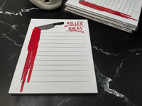 drawn by water - Killer Ideas Checklist Notepad