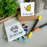 A Brighter Year - Color Your Own Advent Calendar + Colored Pencils and Stand