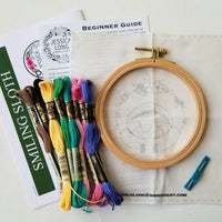 Jessica Long Embroidery - Smiling Sloth Embroidery Kit
