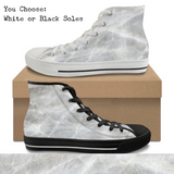 Light Slate CANVAS HIGH TOP SHOES **REQUEST A PREORDER INVOICE**
