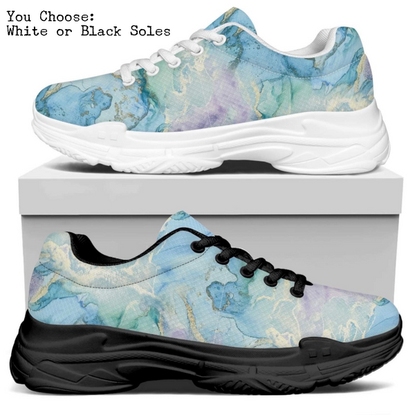 Cool Pastel Marble Kitty Kicks™️ MODERN WALKING SHOES **REQUEST A PREORDER INVOICE** ($5 deposit will be applied to your full invoice)