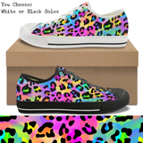 Neon Cheetah CANVAS LOW TOP SHOES **REQUEST A PREORDER INVOICE**