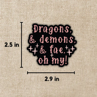Kingdom of Threads - Dragon, Demons, and Fae Sticker