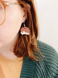 Remember November, Inc - Hedgehog Birch Dangle Earrings