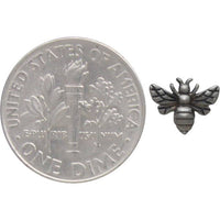 Nina Designs - Tiny Sterling Silver Bee Post Earrings