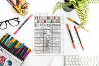 A Brighter Year - 12 Month Color By Day Calendar Coloring Book