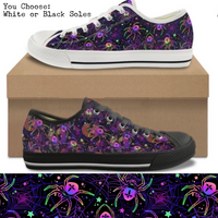 Neon Spiders CANVAS LOW TOP SHOES **REQUEST A PREORDER INVOICE**