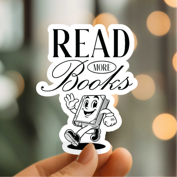 Mystical Monkey Toes - “Read More Books” Vinyl Sticker