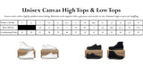 Size chart conversion. This information can also be found on the order menu options.
