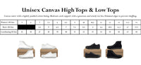 Size chart conversion. This information can also be found on the order menu options.