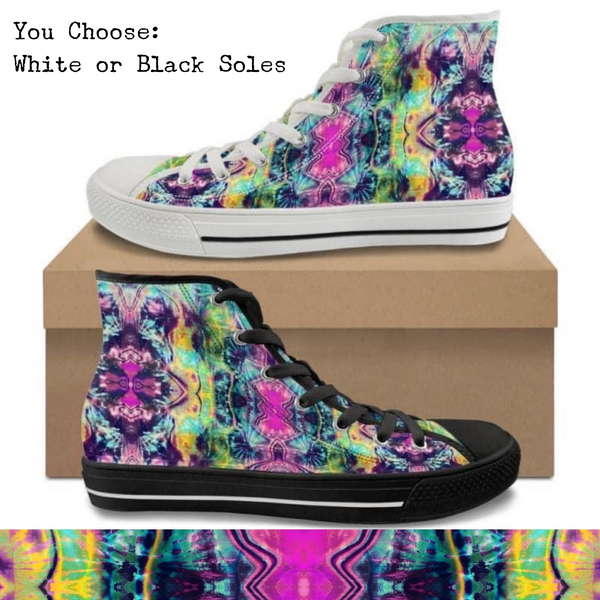 Kaleidoscope CANVAS HIGH TOP SHOES **REQUEST A PREORDER INVOICE**