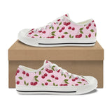 Polka Dot Cherries CANVAS LOW TOP SHOES **REQUEST A PREORDER INVOICE**