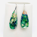 Mio Queena - Green & Blue Emperor Stone Agate Earrings