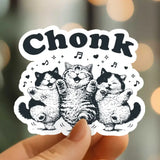 Mystical Monkey Toes - “Chonk” Cats Vinyl Sticker