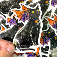 Aquabun - Black Cat Dragon Sticker
