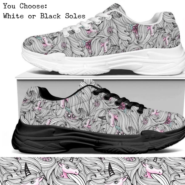 Unicorn Waves Kitty Kicks™️ MODERN WALKING SHOES **REQUEST A PREORDER INVOICE** ($5 deposit will be applied to your full invoice)