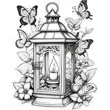 Mystical Monkey Toes - Beautiful Lantern Coloring Sheets With Stackable Crayon