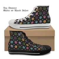 Chalk Paws CANVAS HIGH TOP SHOES **REQUEST A PREORDER INVOICE**