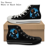 Evil Doll CANVAS HIGH TOP SHOES **REQUEST A PREORDER INVOICE**