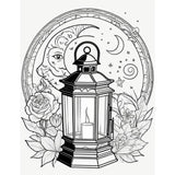 Mystical Monkey Toes - Beautiful Lantern Coloring Sheets With Stackable Crayon