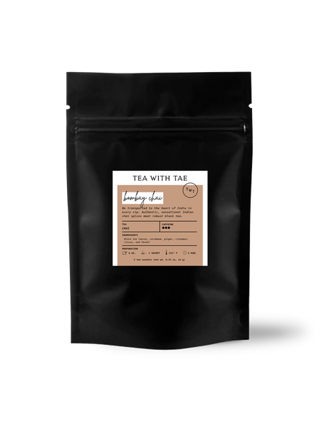 Tea with Tae - Bombay Masala Chai Tea (Small Pouch - 5 Tea Bags)